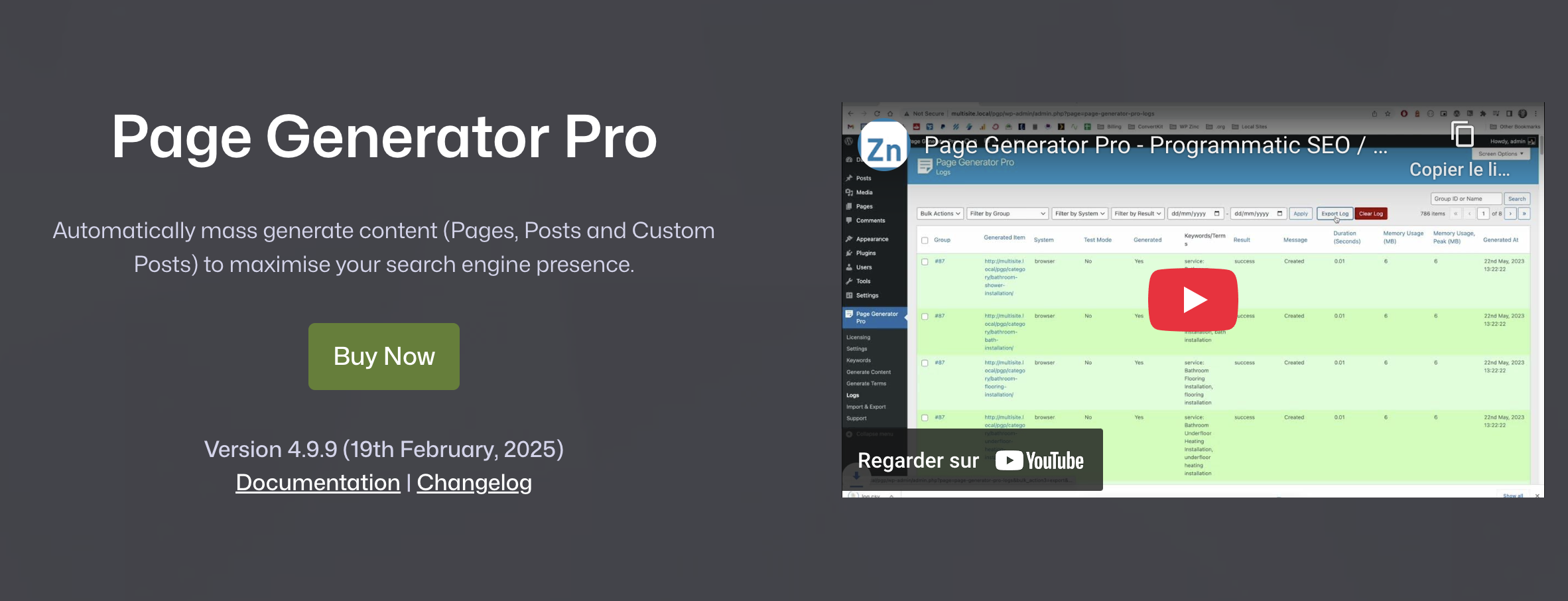 Avis Page Generator Pro : le plugin pour la création de contenu en masse
